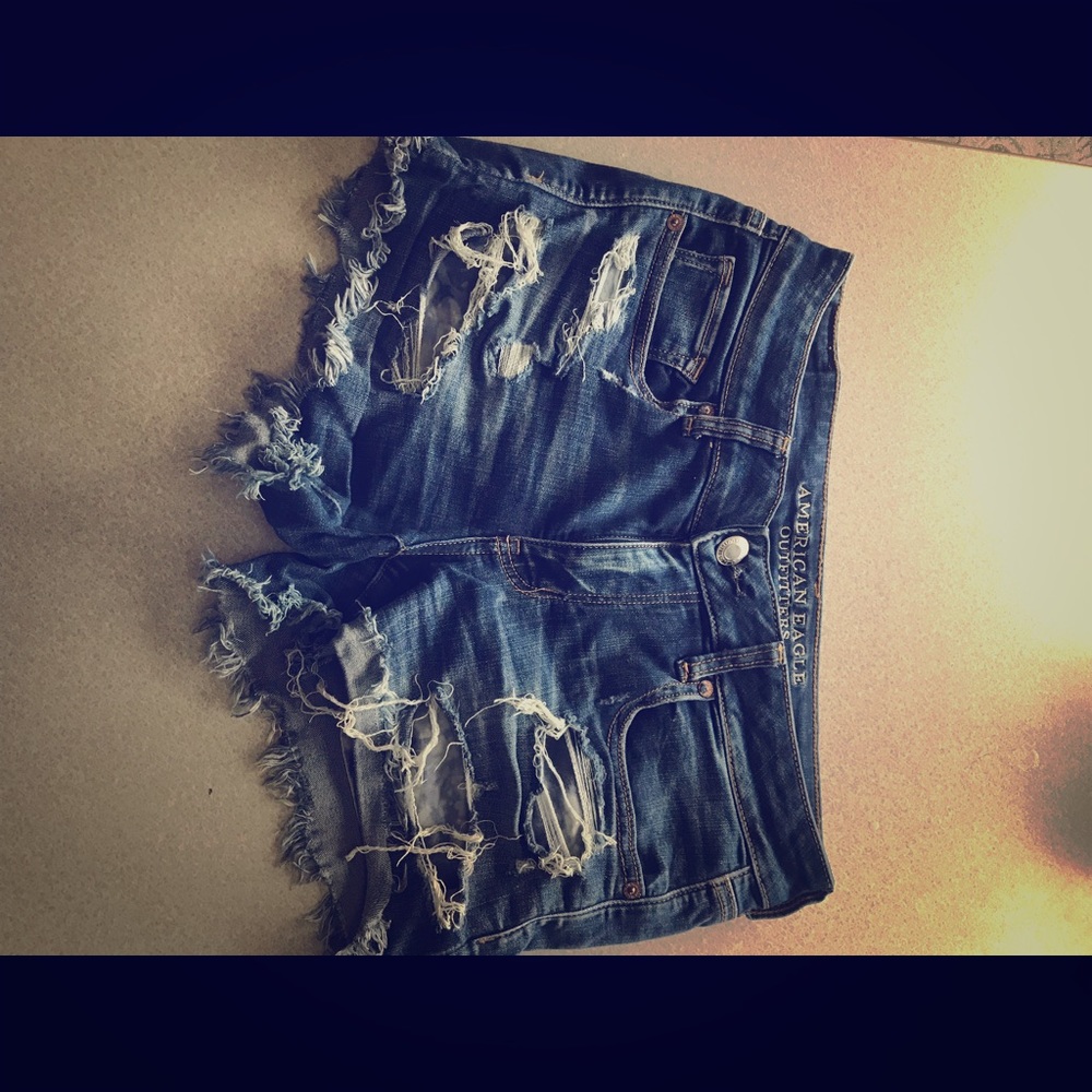Distressed shorts